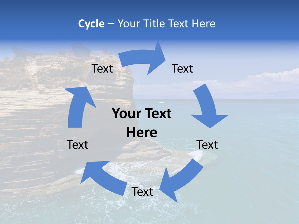 Cliff By The Sea PowerPoint Template