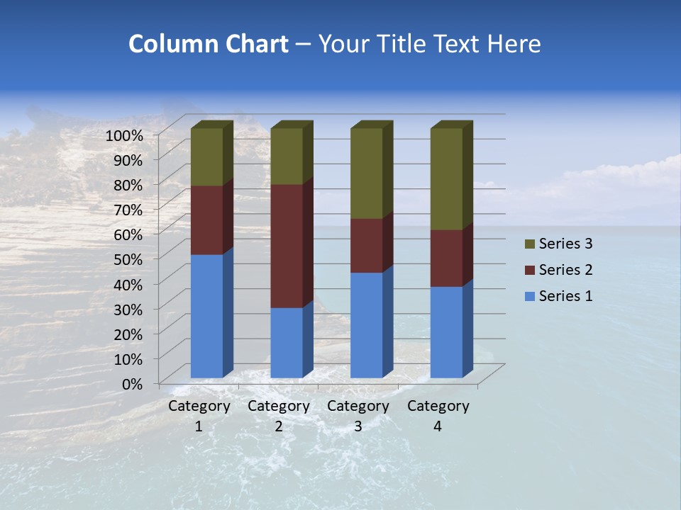 Cliff By The Sea PowerPoint Template