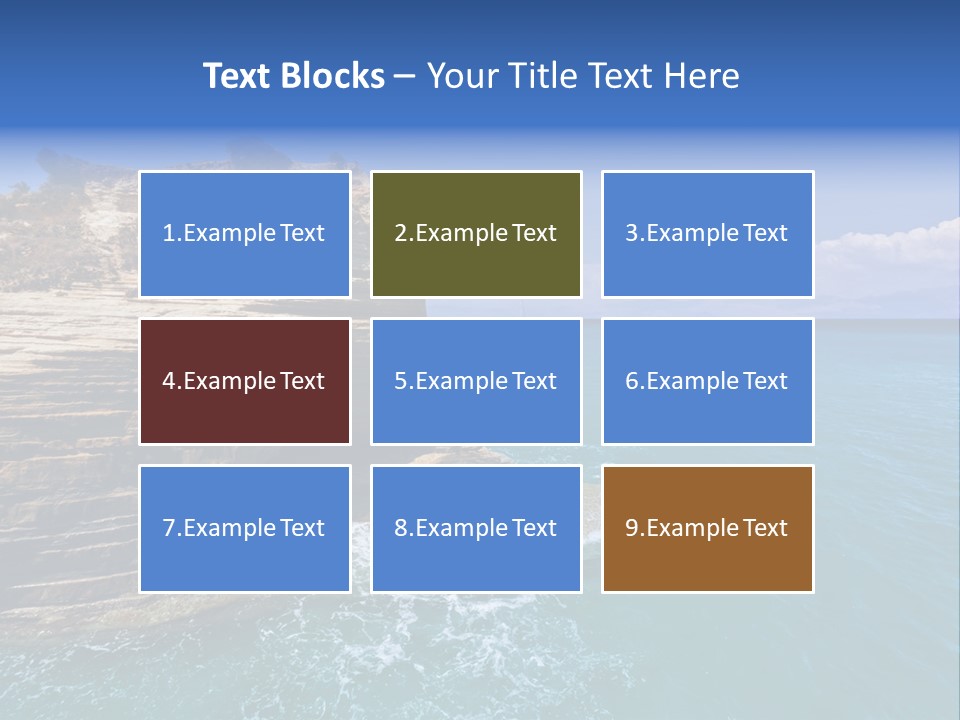 Cliff By The Sea PowerPoint Template