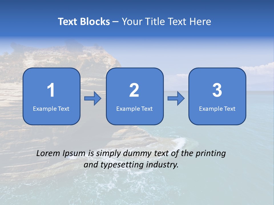 Cliff By The Sea PowerPoint Template