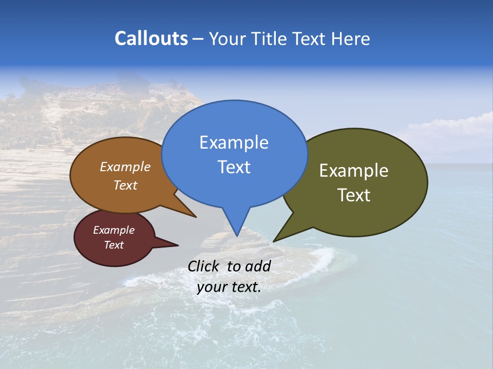 Cliff By The Sea PowerPoint Template