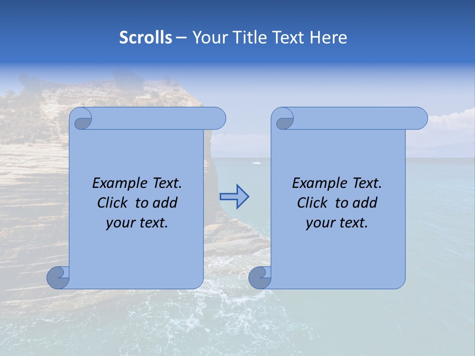 Cliff By The Sea PowerPoint Template
