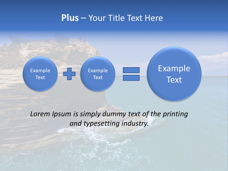 Cliff By The Sea PowerPoint Template
