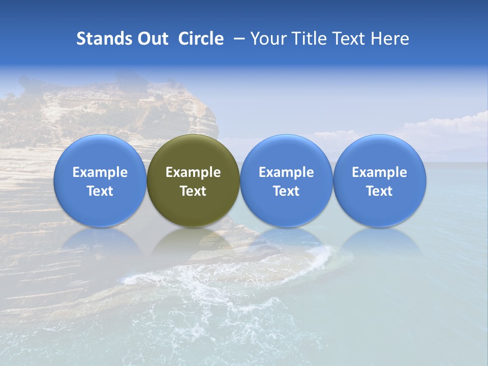 Cliff By The Sea PowerPoint Template