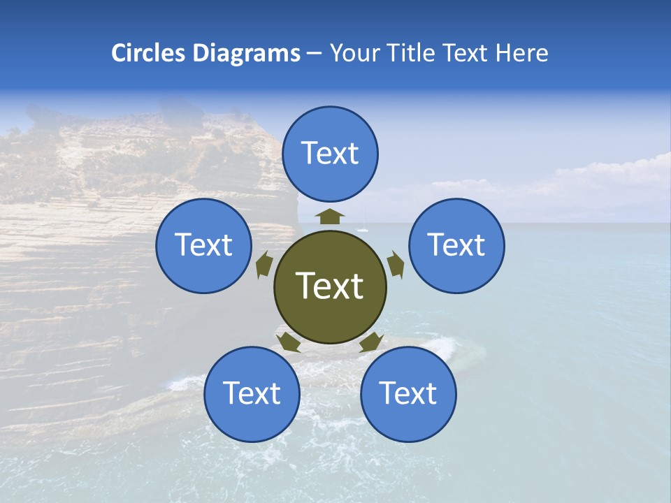 Cliff By The Sea PowerPoint Template