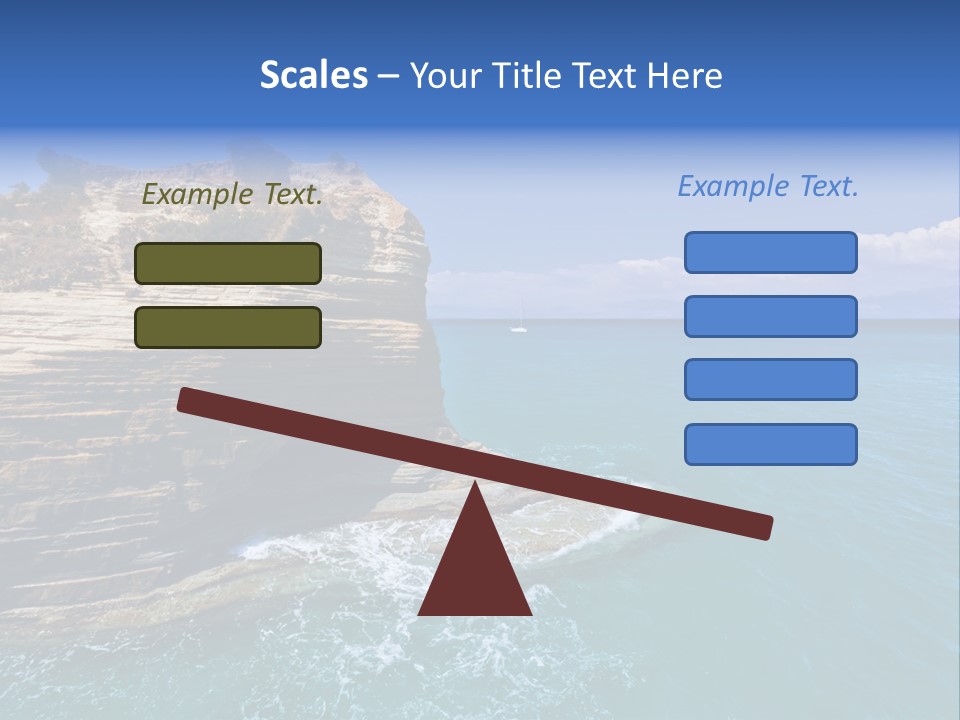 Cliff By The Sea PowerPoint Template