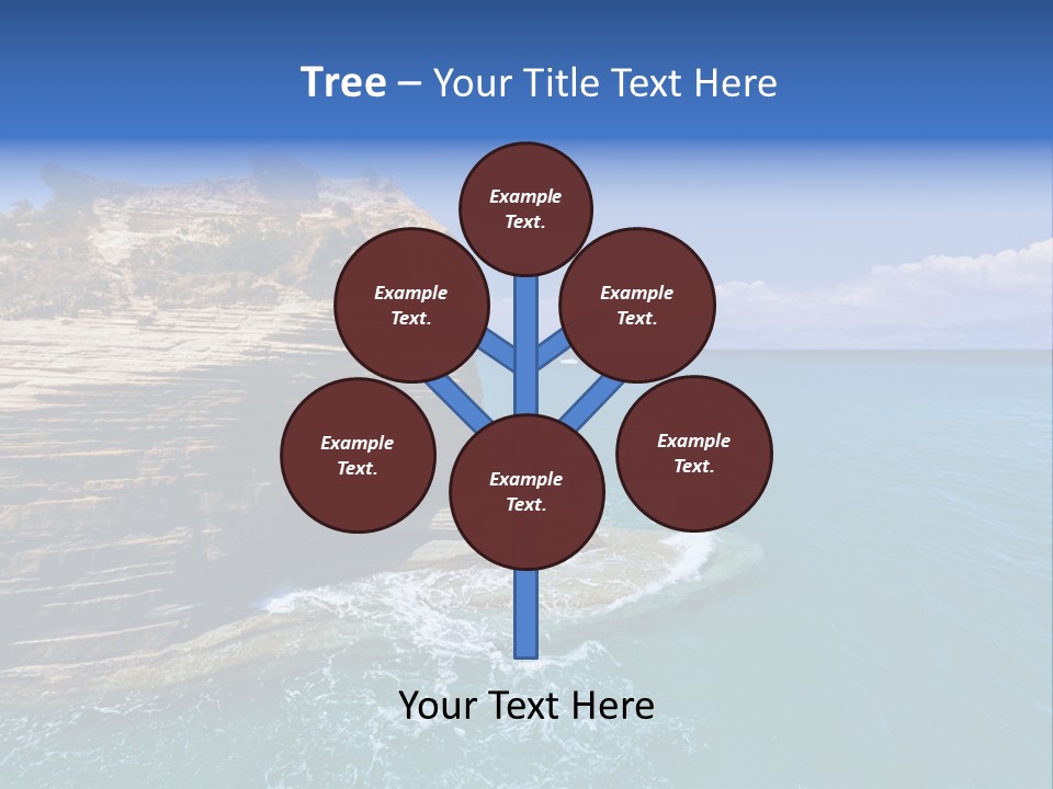 Cliff By The Sea PowerPoint Template