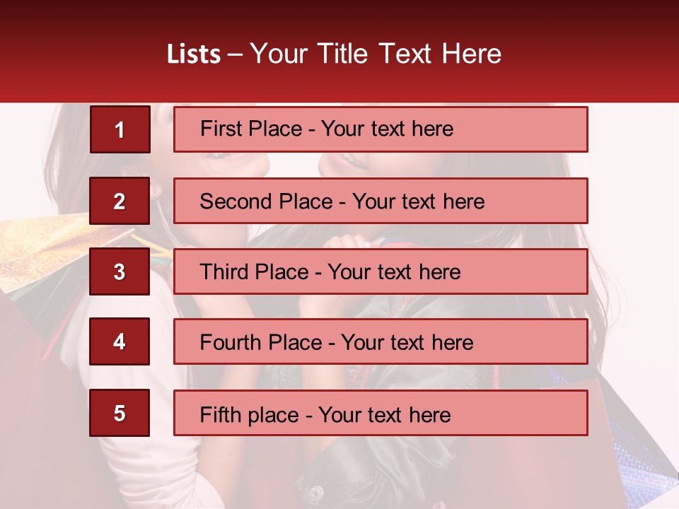 Two Young Women Are Holding Shopping Bags And Smiling PowerPoint Template