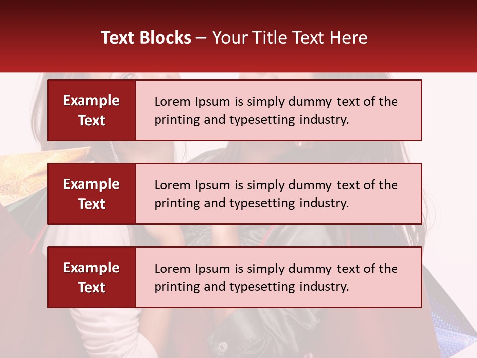 Two Young Women Are Holding Shopping Bags And Smiling PowerPoint Template