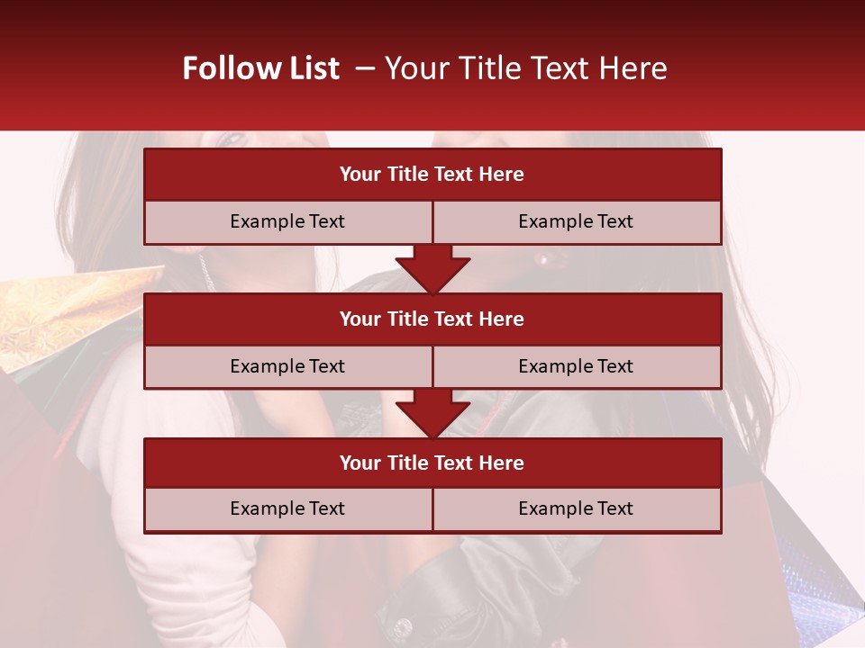 Two Young Women Are Holding Shopping Bags And Smiling PowerPoint Template