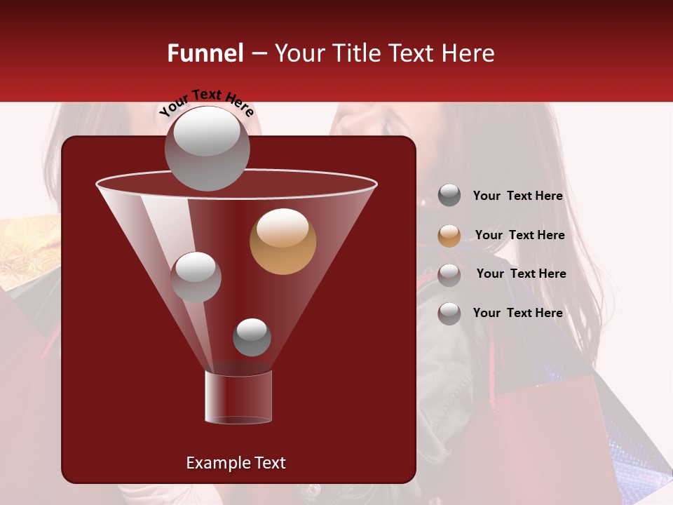 Two Young Women Are Holding Shopping Bags And Smiling PowerPoint Template