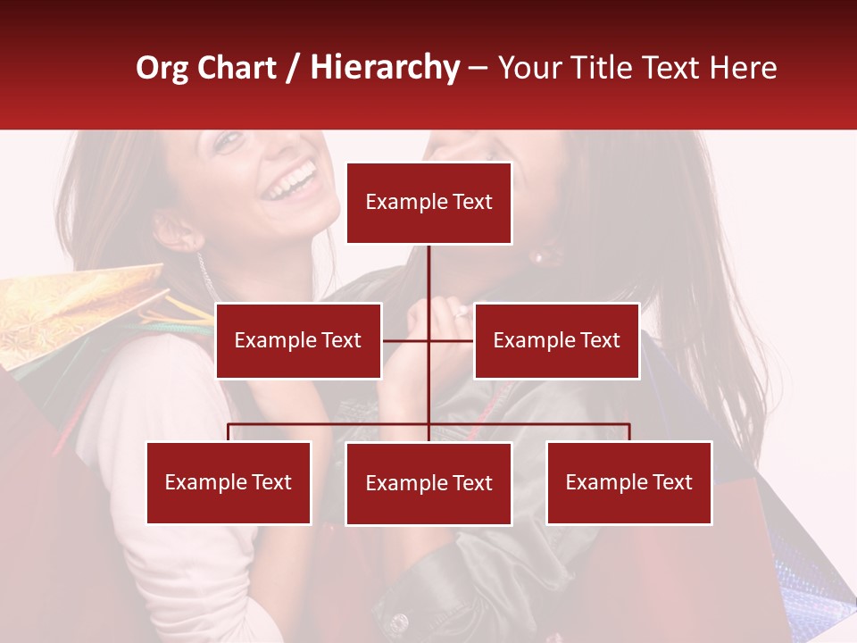 Two Young Women Are Holding Shopping Bags And Smiling PowerPoint Template