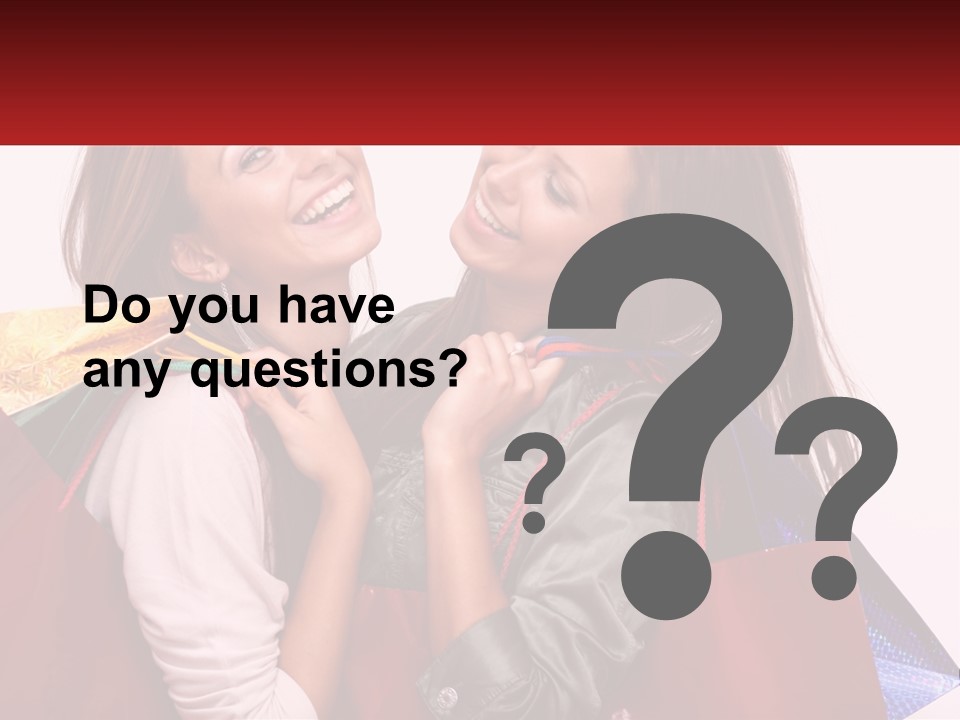 Two Young Women Are Holding Shopping Bags And Smiling PowerPoint Template