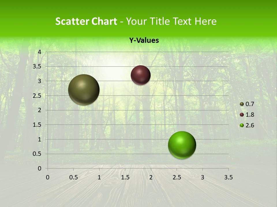 A Wooden Deck In A Forest With The Sun Shining Through The Trees PowerPoint Template