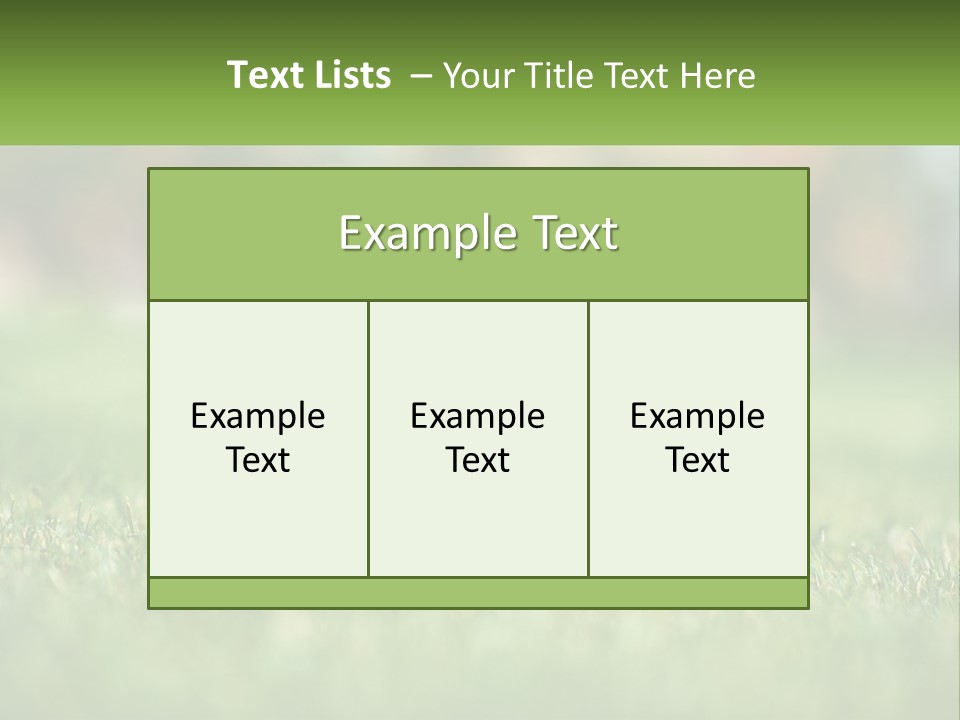 Two Small Kittens Are Sitting In The Grass PowerPoint Template