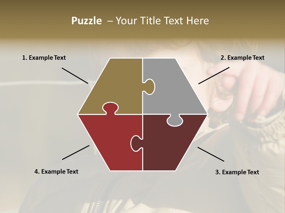 A Young Boy Is Smiling And Pointing At The Camera PowerPoint Template