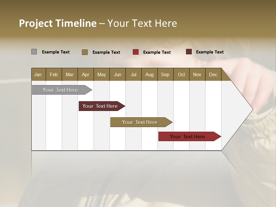 A Young Boy Is Smiling And Pointing At The Camera PowerPoint Template