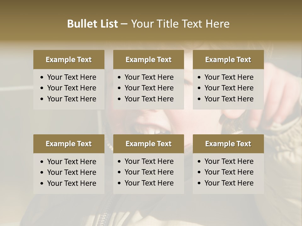 A Young Boy Is Smiling And Pointing At The Camera PowerPoint Template