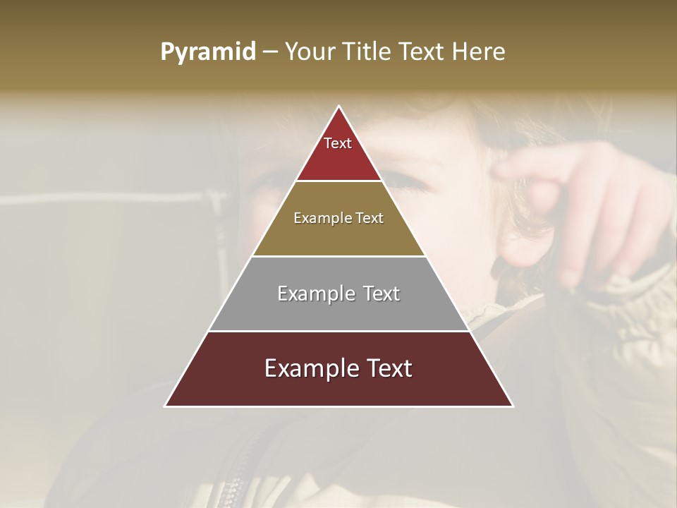 A Young Boy Is Smiling And Pointing At The Camera PowerPoint Template