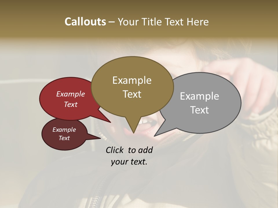 A Young Boy Is Smiling And Pointing At The Camera PowerPoint Template