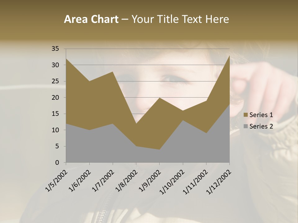 A Young Boy Is Smiling And Pointing At The Camera PowerPoint Template