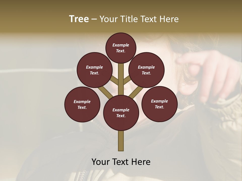 A Young Boy Is Smiling And Pointing At The Camera PowerPoint Template