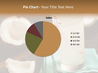 A Glass Of Milk With A Straw On A Table PowerPoint Template