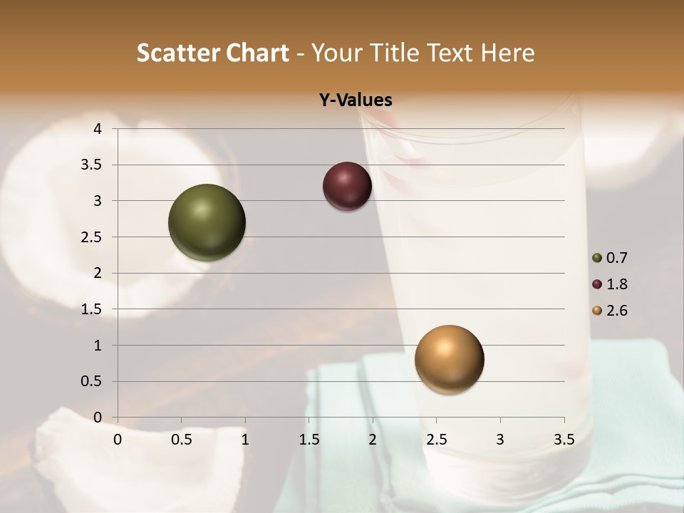 A Glass Of Milk With A Straw On A Table PowerPoint Template
