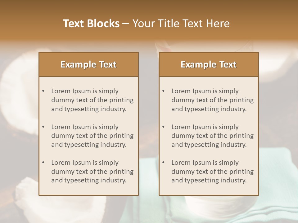 A Glass Of Milk With A Straw On A Table PowerPoint Template
