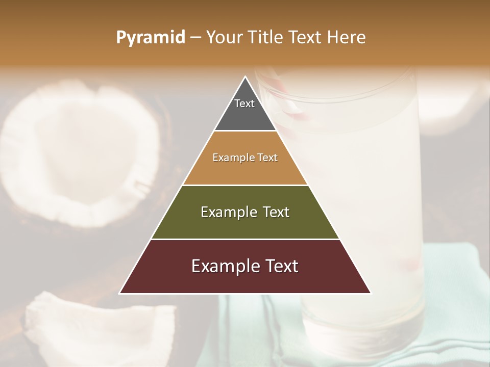 A Glass Of Milk With A Straw On A Table PowerPoint Template