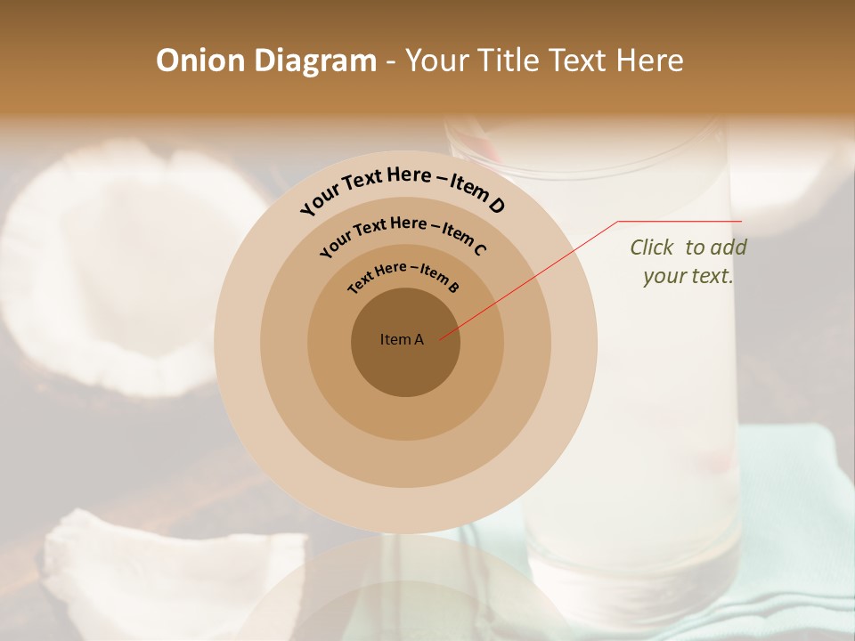 A Glass Of Milk With A Straw On A Table PowerPoint Template