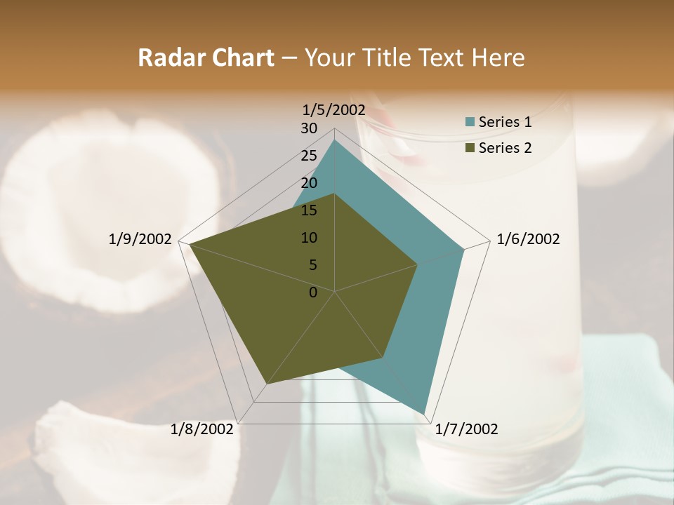 A Glass Of Milk With A Straw On A Table PowerPoint Template