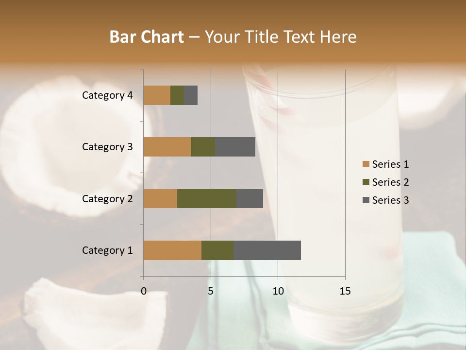 A Glass Of Milk With A Straw On A Table PowerPoint Template