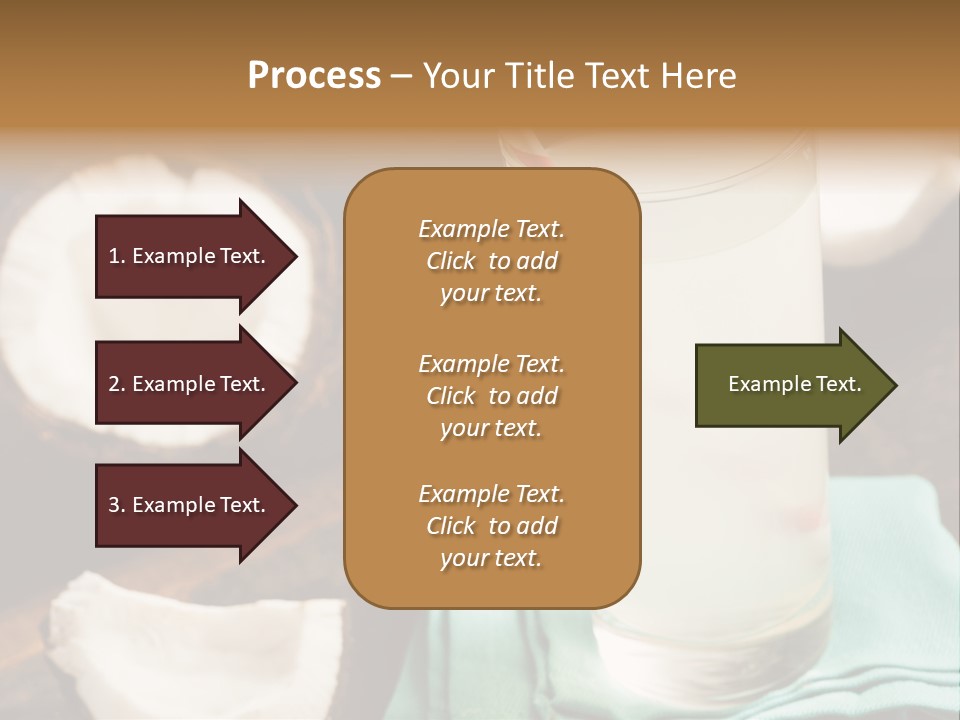 A Glass Of Milk With A Straw On A Table PowerPoint Template