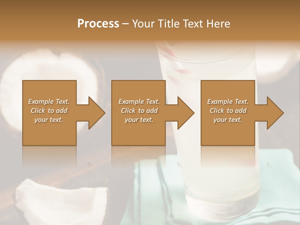 A Glass Of Milk With A Straw On A Table PowerPoint Template