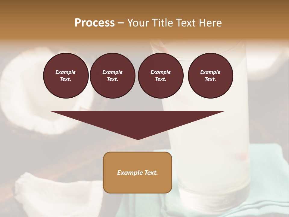 A Glass Of Milk With A Straw On A Table PowerPoint Template