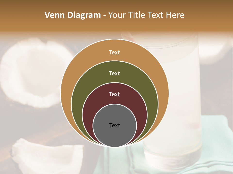 A Glass Of Milk With A Straw On A Table PowerPoint Template