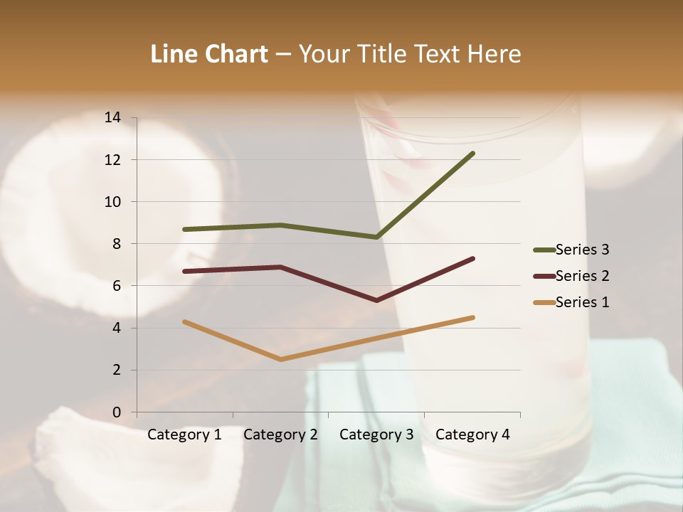 A Glass Of Milk With A Straw On A Table PowerPoint Template