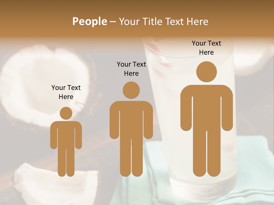 A Glass Of Milk With A Straw On A Table PowerPoint Template
