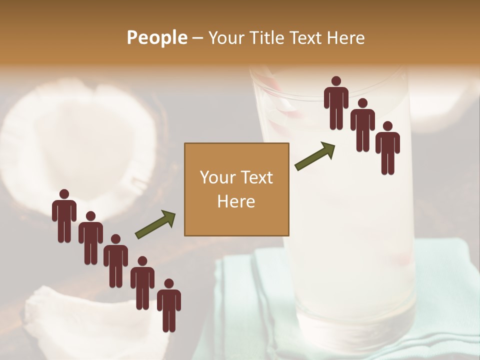 A Glass Of Milk With A Straw On A Table PowerPoint Template
