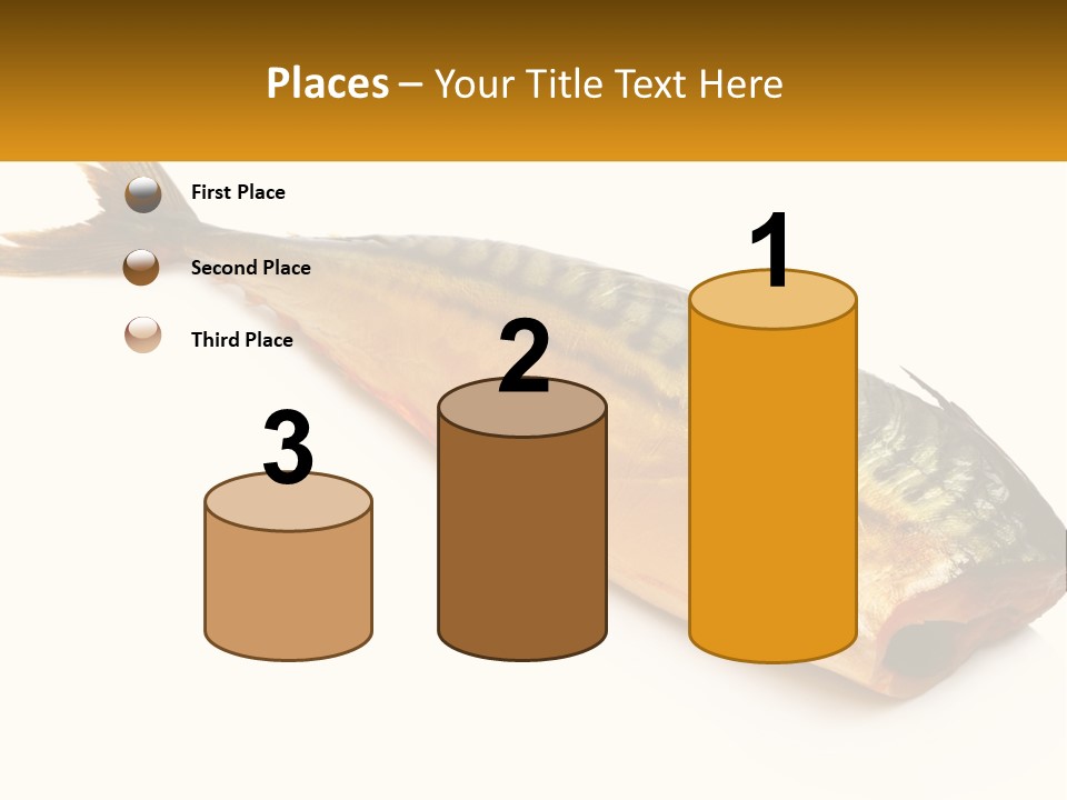 A Fish Is Shown On A White Background PowerPoint Template