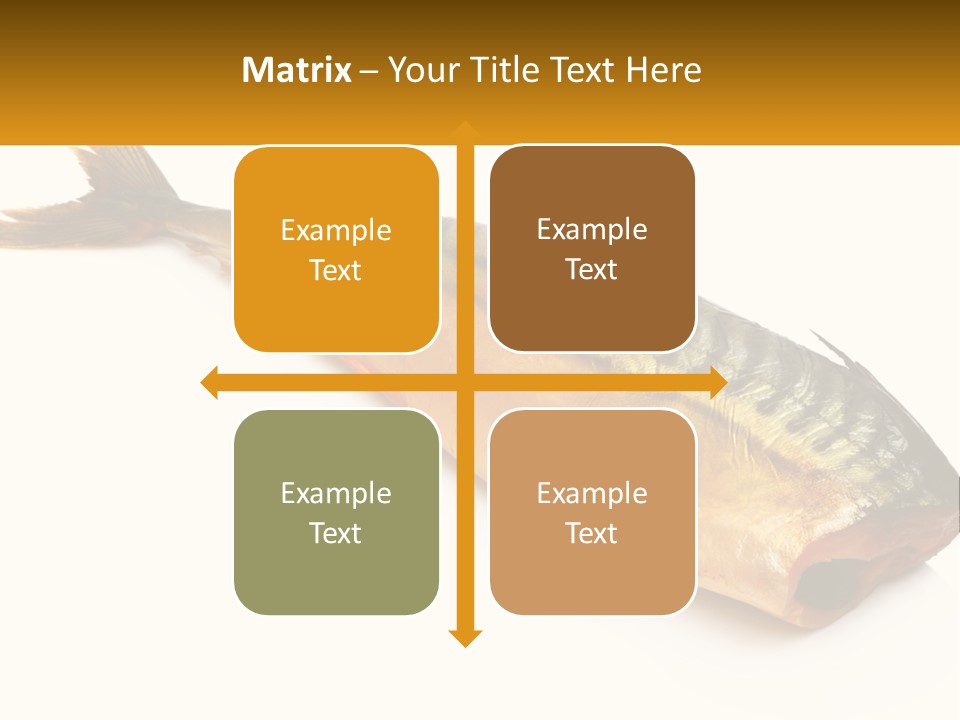A Fish Is Shown On A White Background PowerPoint Template