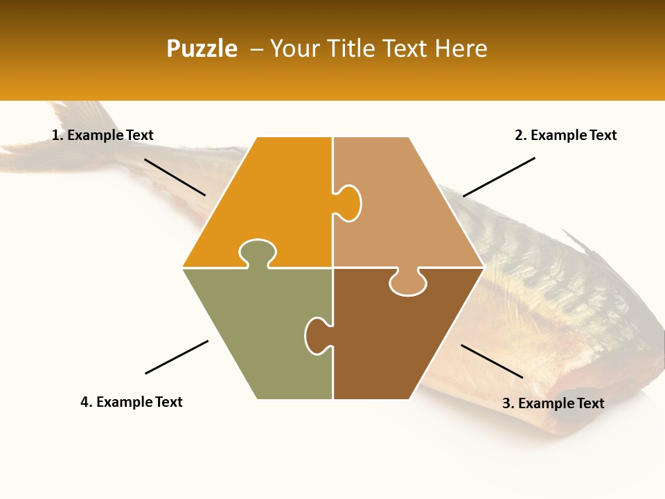 A Fish Is Shown On A White Background PowerPoint Template