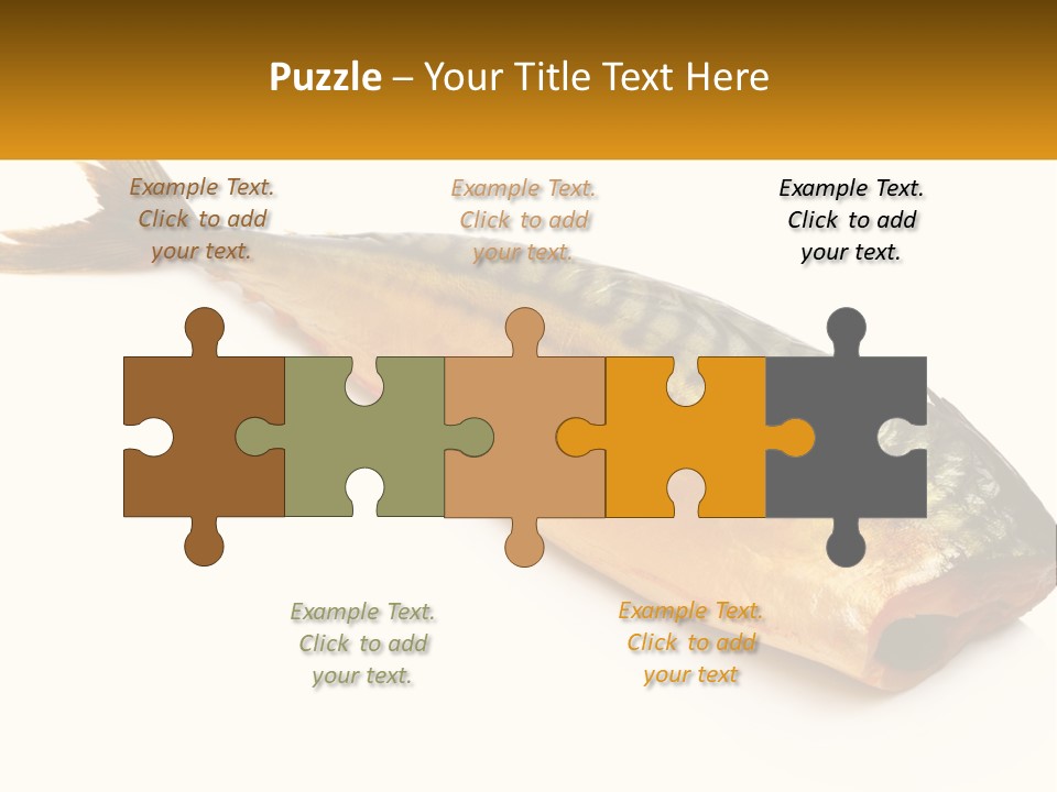 A Fish Is Shown On A White Background PowerPoint Template