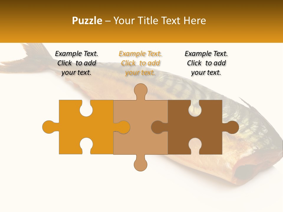 A Fish Is Shown On A White Background PowerPoint Template