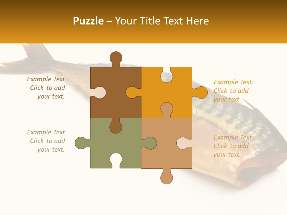 A Fish Is Shown On A White Background PowerPoint Template