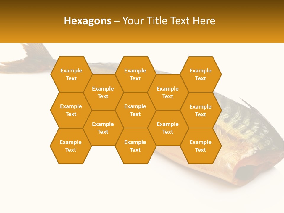 A Fish Is Shown On A White Background PowerPoint Template