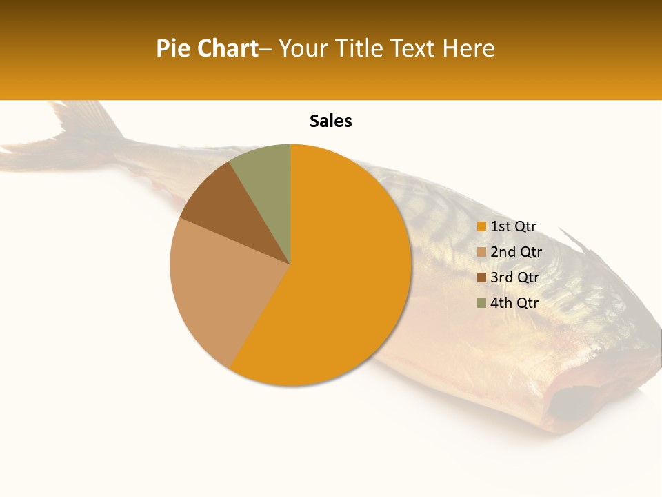 A Fish Is Shown On A White Background PowerPoint Template