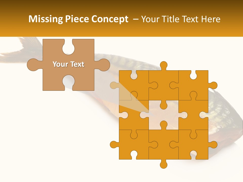 A Fish Is Shown On A White Background PowerPoint Template