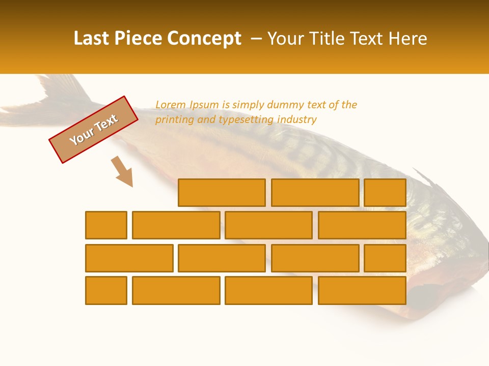 A Fish Is Shown On A White Background PowerPoint Template